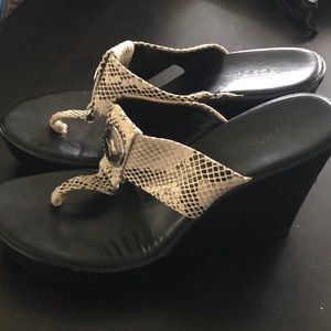 Snakeskin Wedge